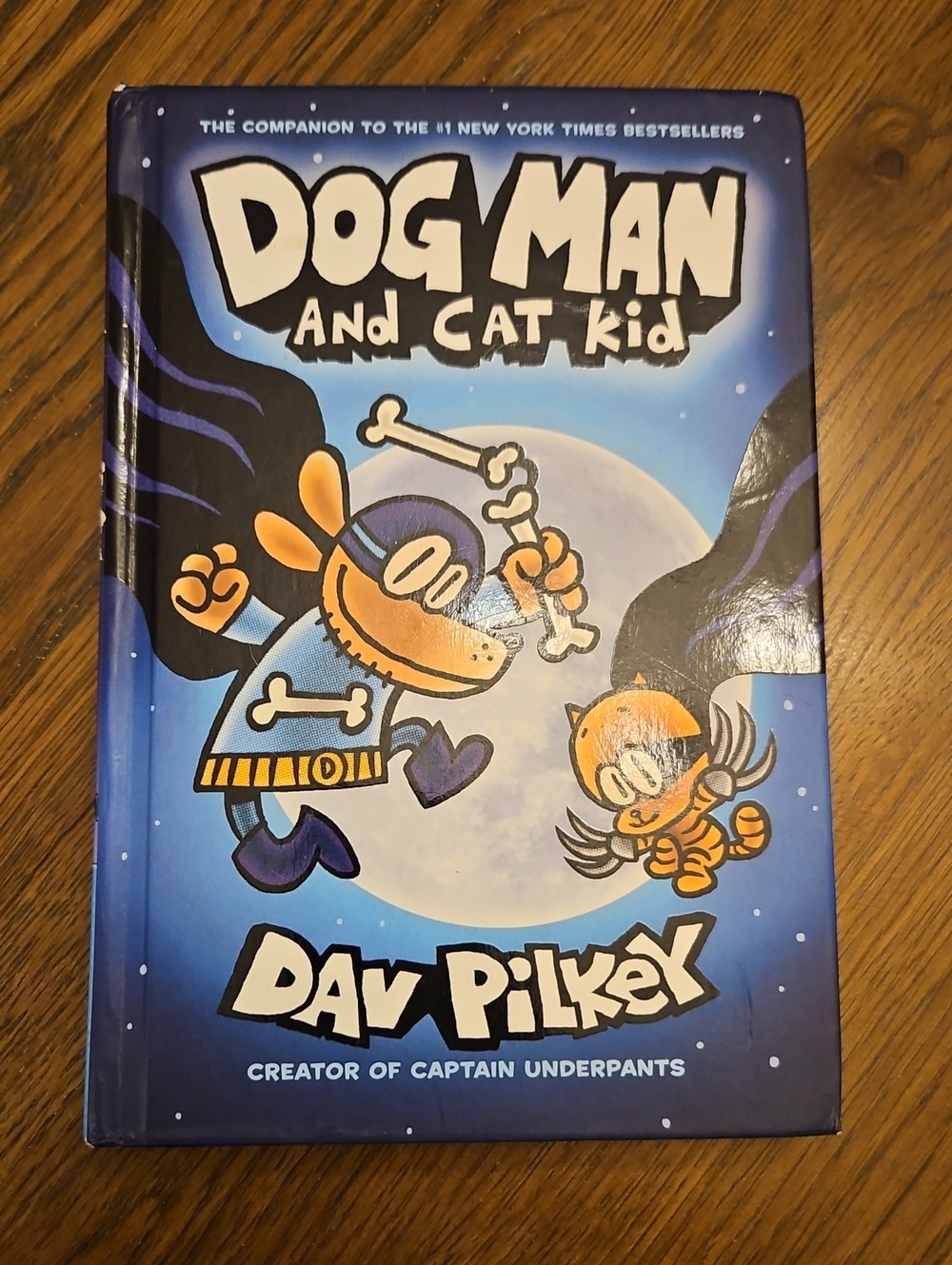 Scholastic Dog Man and Cat Kid Kids Graphic Novel Blue & Black